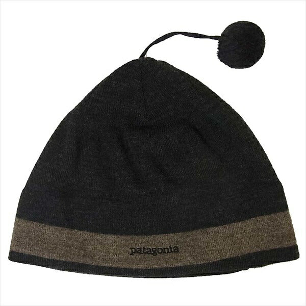 patagonia パタゴニア 28957FA ボンボン ニット ビーニー ニットキャップ ダークグレー系 ダークグレー系 M【中古】
