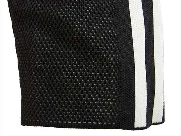 adidas アディダス DT0907 ニット 伸縮 トラック ロゴ ポリエステル ナイロン パンツ ブラック系 M【中古】