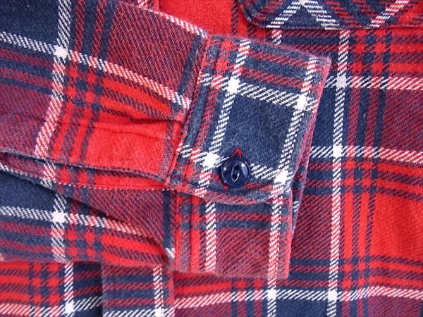 SUGAR CANE シュガーケーン ヘビーネル チェックワークシャツ メンズ 長袖シャツ レッド系  レッド系 M【中古】