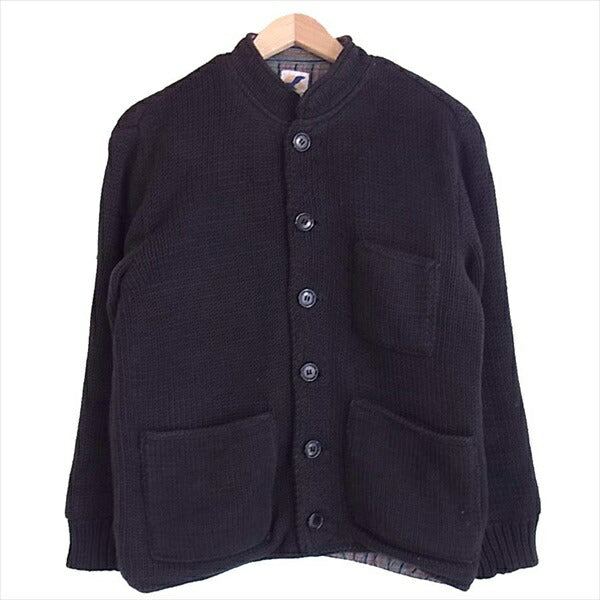 聖林公司 ウール ニット メンズ コットン ネパール製 ジャケット 黒系 黒系 S【中古】