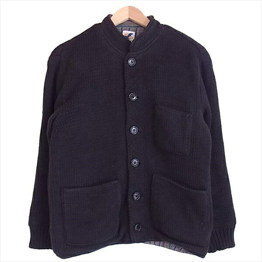 聖林公司 ウール ニット メンズ コットン ネパール製 ジャケット 黒系 黒系 S【中古】