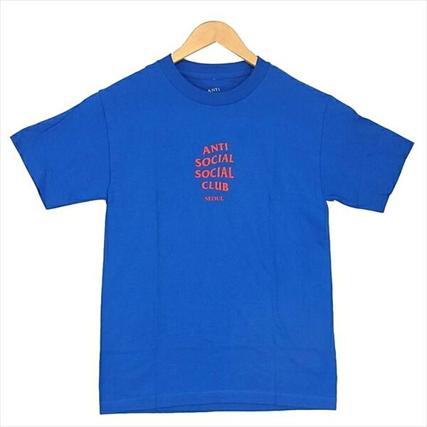 アンチソーシャルソーシャルクラブ プリント 半袖 Tシャツ ブルー系  ブルー系 Ｓ【美品】【中古】