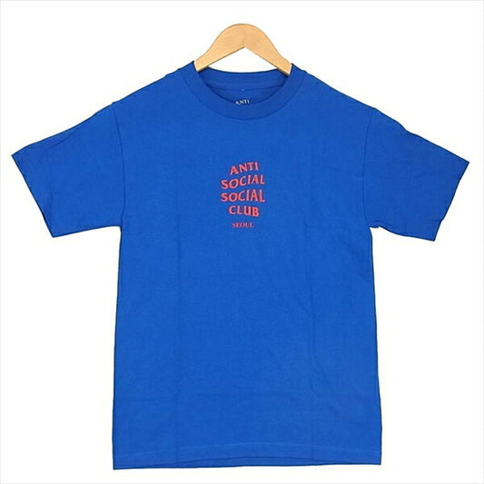 アンチソーシャルソーシャルクラブ プリント 半袖 Tシャツ ブルー系  ブルー系 Ｓ【美品】【中古】
