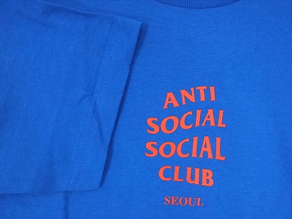 アンチソーシャルソーシャルクラブ プリント 半袖 Tシャツ ブルー系  ブルー系 Ｓ【美品】【中古】