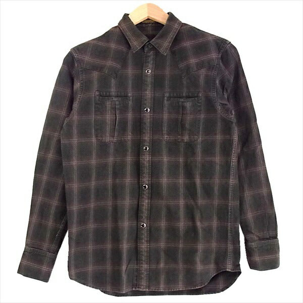 Celt&Cobra ブラウン ウエスタンシャツ　S H bar C Celt&Cobra ブラウン ウエスタンシャツ S H bar C