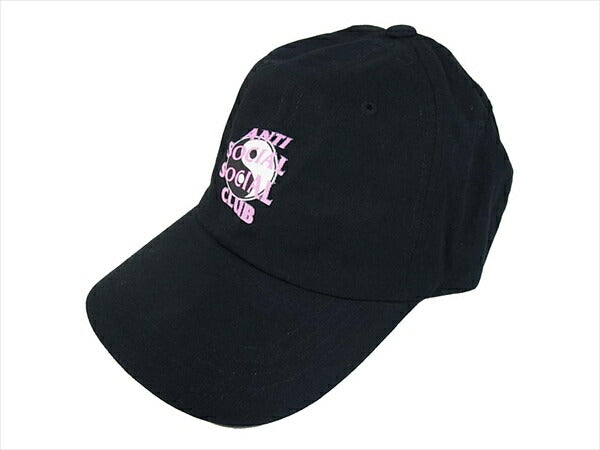 アンチソーシャルソーシャルクラブ ロゴプリント キャップ ブラック系 ブラック系【極上美品】【中古】
