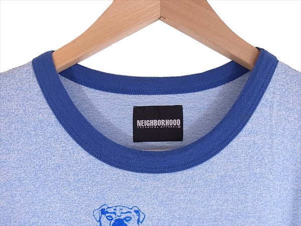 NEIGHBORHOOD ネイバーフッド ATNH-CS-16 BITE by Hoods リンガー メンズ Tシャツ 青系 青系 S【中古】