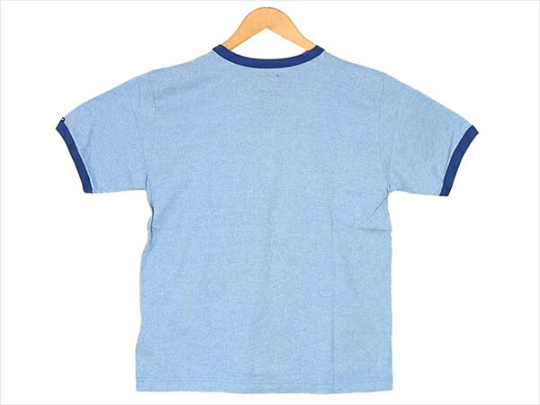 NEIGHBORHOOD ネイバーフッド ATNH-CS-15 TRUMP スカルプリント リンガー コットン Tシャツ ブルー系 ブルー系 S【中古】