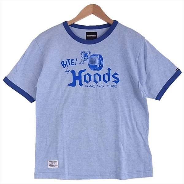 NEIGHBORHOOD ネイバーフッド ATNH-CS-16 BITE by Hoods リンガー メンズ Tシャツ 青系 青系 S【中古】