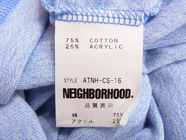 NEIGHBORHOOD ネイバーフッド ATNH-CS-16 BITE by Hoods リンガー メンズ Tシャツ 青系 青系 S【中古】