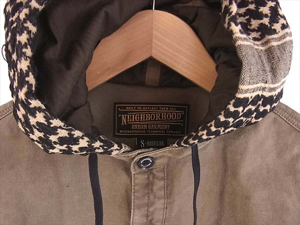NEIGHBORHOOD ネイバーフッド 121SPNH-SHM03 BRONCO.SHEMAGH C-SHIRT.LS フード シャツ 長袖シャツ ブラウン系 S【中古】
