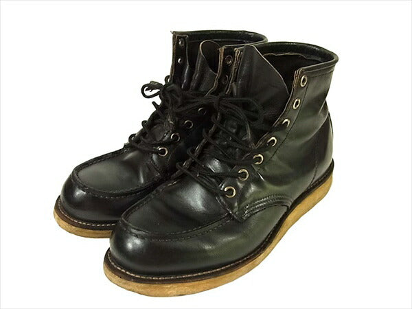 RED WING レッドウィング 8179 刺繍羽 モックトゥ ブーツ モックトゥブーツ ブラック系 実寸26cm程度 ブラック系 実寸26cm程度【中古】