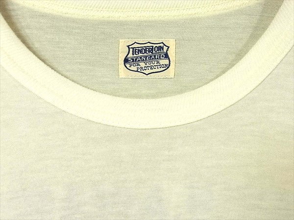TENDERLOIN テンダーロイン T-FOOTBALL フットボール ロゴプリント 七分丈Tシャツ 七分丈 Tシャツ オフホワイト系 オフホワイト系 M【中古】