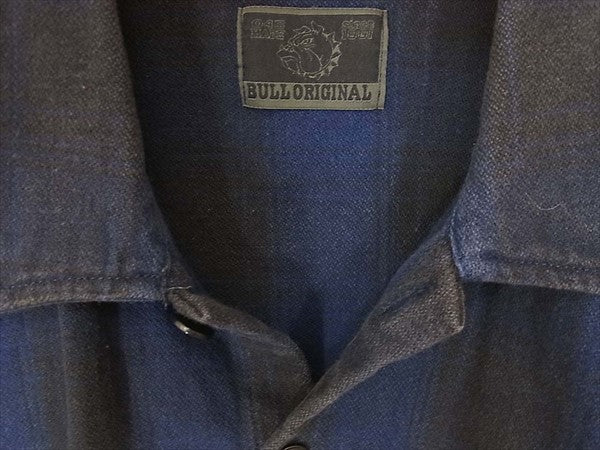 GLADHAND & Co. グラッドハンド BSMG-13-AW-07 BULL ORIGINAL チェック ワーク 長袖シャツ ネイビー系 ネイビー系 S【中古】