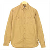 RRL ダブルアールエル ワーク ロングスリーブ ボタン コットン 無地 シンプル 長袖シャツ ベージュ系 XS【中古】