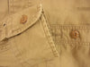 RRL ダブルアールエル ワーク ロングスリーブ ボタン コットン 無地 シンプル 長袖シャツ ベージュ系 XS【中古】