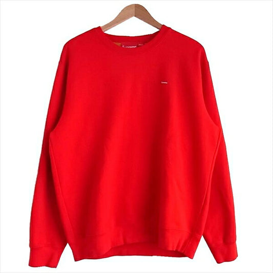 Supreme シュプリーム 18SS contrast crew neck クルーネック ボックス ロゴ スウェット レッド系 L【中古】