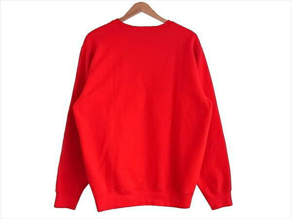 Supreme シュプリーム 18SS contrast crew neck クルーネック ボックス ロゴ スウェット レッド系 L【中古】