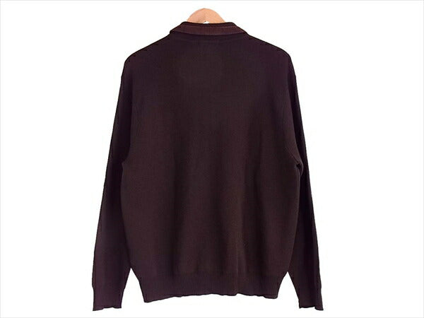 Supreme シュプリーム 18AW Corduroy Detailed Zip Sweater コーデュロイ ジップ アップ セーター ブラウン系 L【美品】【中古】