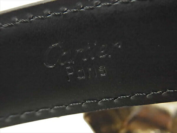 CARTIER カルティエ パンテール レザー ベルト 牛革 レディース レザーベルト ブラウン系【極上美品】【中古】