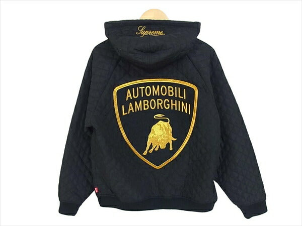 Supreme シュプリーム Automobili Lamborghini Hooded Work Jacket Black オートモービル ランボルギーニ ワーク ブルゾン 黒 M【極上美品】【中古】