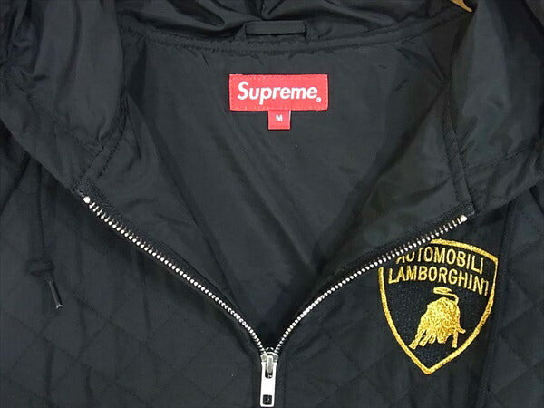 Supreme シュプリーム Automobili Lamborghini Hooded Work Jacket Black オートモービル ランボルギーニ ワーク ブルゾン 黒 M【極上美品】【中古】
