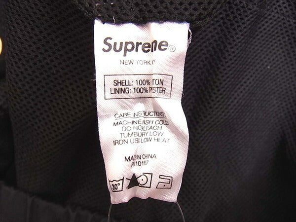 Supreme シュプリーム 20SS Raglan court jacket メンズ ロゴ 刺繍 ジャケット 黒  黒 M【中古】