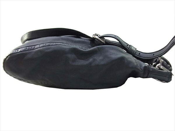 COACH コーチ レザー F13411 レディース ハンドバッグ ブラック系 ブラック系【中古】