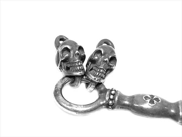 GABOR ガボール 生前 Gaboratory Old 2 skull w/Dagger w/skull オールド 2スカル w/ ダガー ウィズ スカル ペンダントトップ シルバー シルバー【中古】