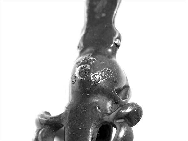 GABOR ガボール 生前 Gaboratory Old 2 skull w/Dagger w/skull オールド 2スカル w/ ダガー ウィズ スカル ペンダントトップ シルバー シルバー【中古】