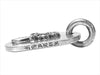 CHROME HEARTS クロムハーツ（原本無） スモール レイズド ダガー ドッグ タグ ダイヤ ペンダントトップ シルバー【中古】