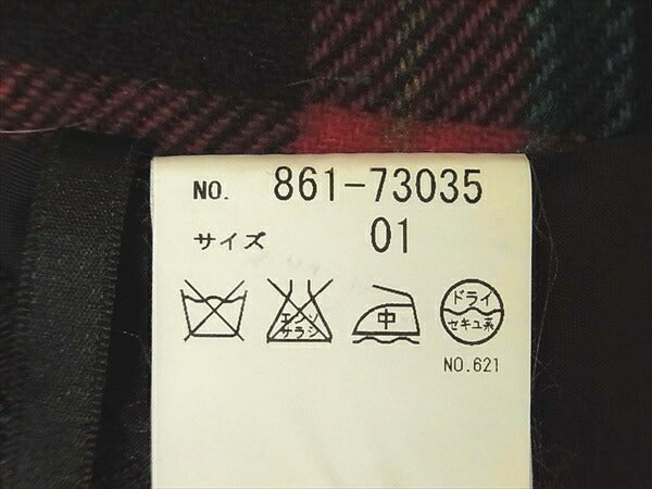 KEITA MARUYAMA ケイタマルヤマ TOKYO PARIS チェック ウール レディース スカート レッド系 レッド系 01【中古】