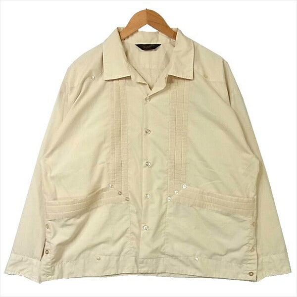 TENDERLOIN テンダーロイン T-GUAYABERA SHT L/S 長袖 キューバ シャツ 長袖シャツ ベージュ系 ベージュ系 M【中古】