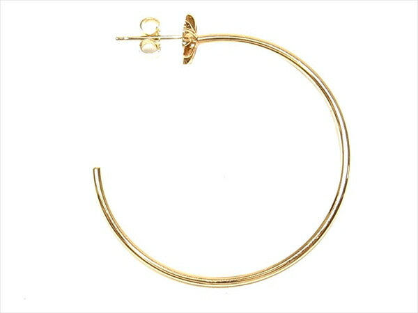 CHROME HEARTS クロムハーツ（原本無） 22K HOOP CH PLS CH プラス フープ ゴールド ピアス ゴールド系【美品】【中古】