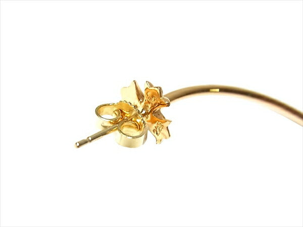 CHROME HEARTS クロムハーツ（原本有） 国内正規店原本付属 22K HOOP CH PLS CH プラス フープ ゴールド ピアス ゴールド系【美品】【中古】