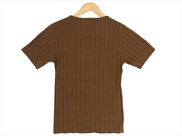 The REAL McCOY'S ザリアルマッコイズ リアルマッコイズ THE REAL MCCOY'S ダブルダイヤモンド DOUBLE DIAMOND ヘンリーネック Tシャツ ライトブラウン系 ライトブラウン系 S【中古】