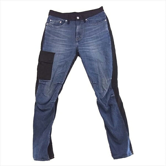 HYSTERIC GLAMOUR ヒステリックグラマー 02173AP16 USED加工 デニム パンツ  インディゴブルー×黒 29【中古】