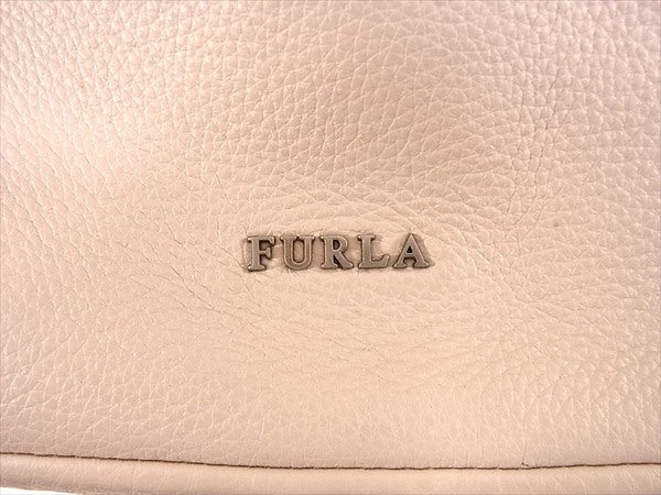 Furla フルラ レザー ブルガリア製   レディース ハンドバッグ ベージュ系 ベージュ系【美品】【中古】
