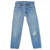 Levi's リーバイス 59358 ストレート スモールE ボタンフライ 米国製 ダメージ デニム パンツ ブルー系 ブルー系 W28【中古】