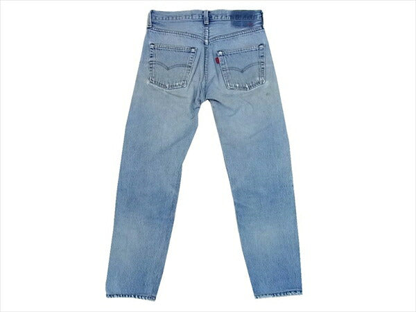 Levi's リーバイス 59358 ストレート スモールE ボタンフライ 米国製 ダメージ デニム パンツ ブルー系 ブルー系 W28【中古】