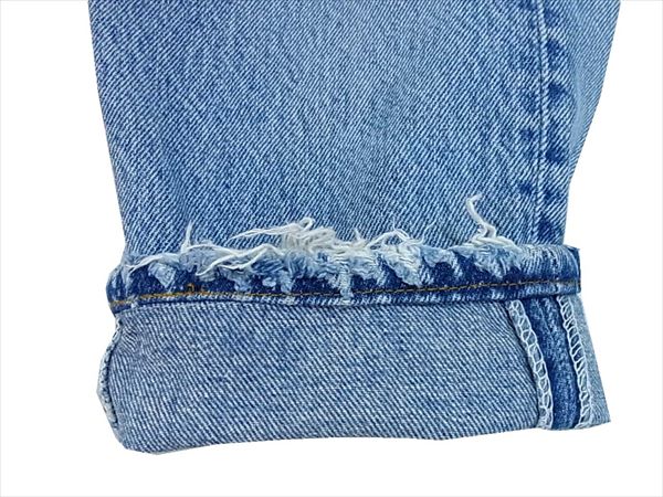 Levi's リーバイス 59358 ストレート スモールE ボタンフライ 米国製 ダメージ デニム パンツ ブルー系 ブルー系 W28【中古】
