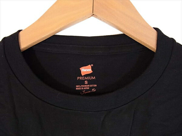 ヘインズ PREMIUM JAPAN FIT HM1-F001 プレミアム ジャパンフィット クルーネック 半袖 Tシャツ 2枚セット Tシャツ 黒×カーキ 黒×カーキ S【新古品】【未使用】【中古】