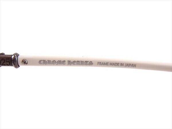 CHROME HEARTS クロムハーツ（原本無） M.FLAPS CHクロス アイウエア メガネ 眼鏡 サングラス 白系 63□13-138【中古】