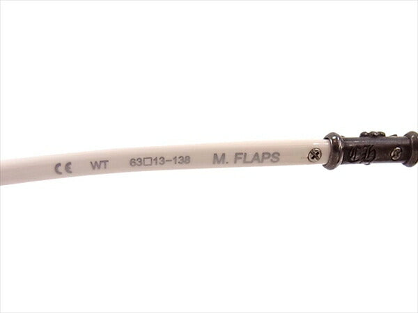 CHROME HEARTS クロムハーツ（原本無） M.FLAPS CHクロス アイウエア メガネ 眼鏡 サングラス 白系 63□13-138【中古】