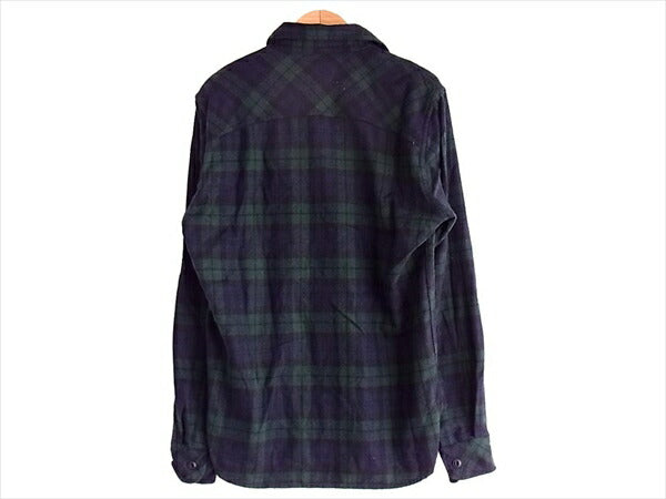 HYSTERIC GLAMOUR ヒステリックグラマー ペンドルトン PENDLETON 0223AH10 ウール チェック 長袖シャツ 紺×緑 M【中古】