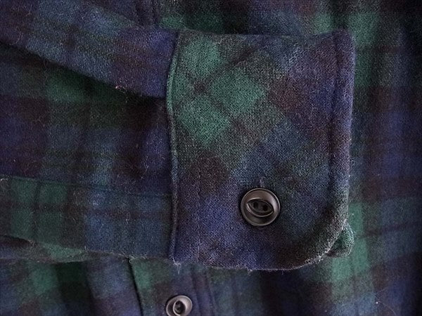 HYSTERIC GLAMOUR ヒステリックグラマー ペンドルトン PENDLETON 0223AH10 ウール チェック 長袖シャツ 紺×緑 M【中古】