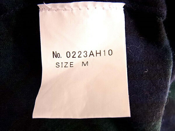 HYSTERIC GLAMOUR ヒステリックグラマー ペンドルトン PENDLETON 0223AH10 ウール チェック 長袖シャツ 紺×緑 M【中古】