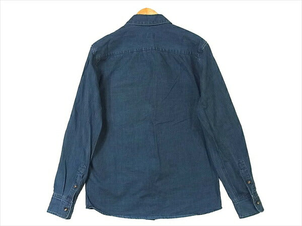 A.P.C. アーペーセー コットン インディゴ 長袖 シャツ デニム デニムシャツ インディゴブルー系 インディゴブルー系 XS【中古】