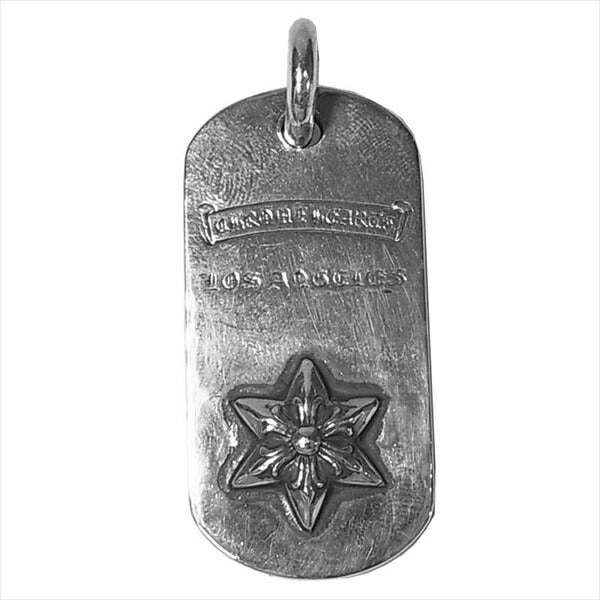 CHROME HEARTS クロムハーツ（原本無） RAISED STAR DOGTAG レイズド スター ドッグ タグ チャーム ネックレス シルバー【中古】