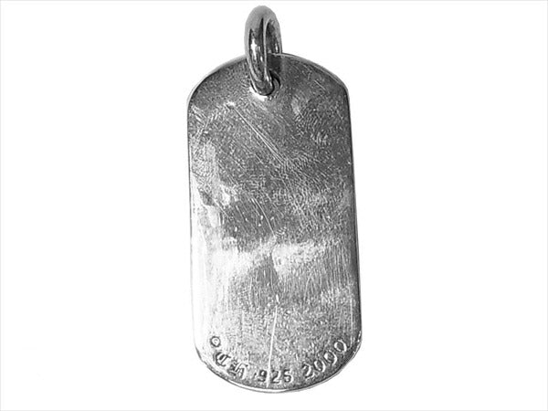 CHROME HEARTS クロムハーツ（原本無） RAISED STAR DOGTAG レイズド スター ドッグ タグ チャーム ネックレス シルバー【中古】